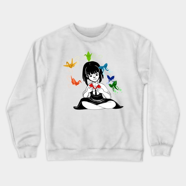 Breathing Life into Art Crewneck Sweatshirt by origamihoshi